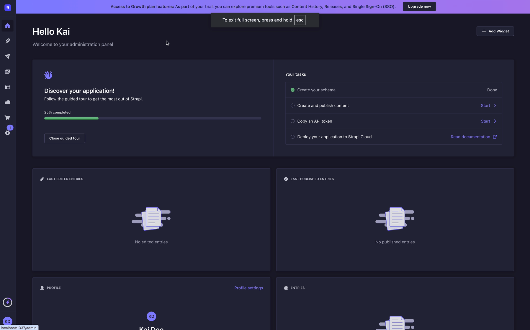 GIF: Create Restaurant collection type in Content-type Builder